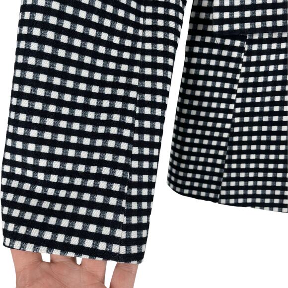 Banana Republic Long and Lean Blazer Jacket Gingham Size 2 - Picture 6 of 9